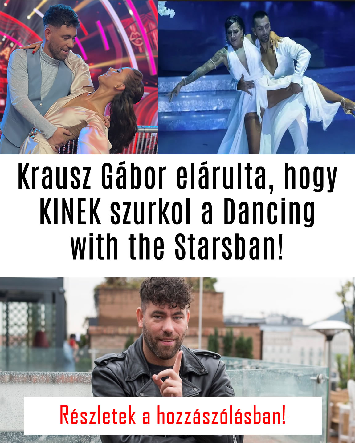 Krausz Gábor elárulta, hogy KINEK szurkol a Dancing with the Starsban!