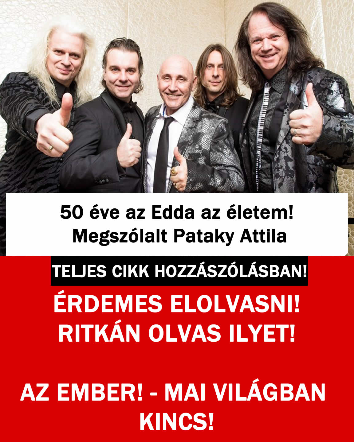 50 éve az Edda az életem! Megszólalt Pataky Attila