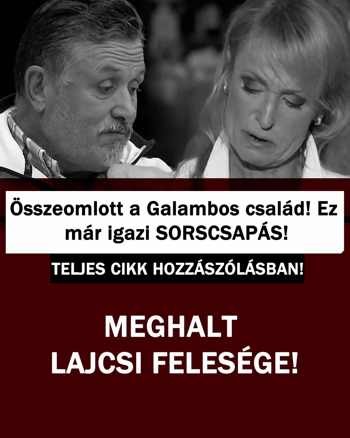 Összeomlott a Galambos család! Ez már igazi SORSCSAPÁS!