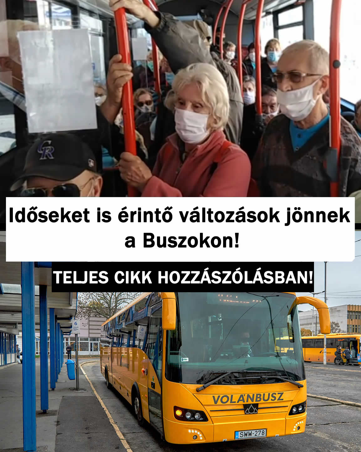 Időseket is érintő változások jönnek a Buszokon!