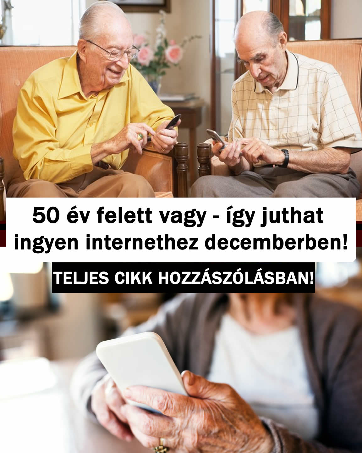 50 év felett vagy – így juthat ingyen internethez decemberben!