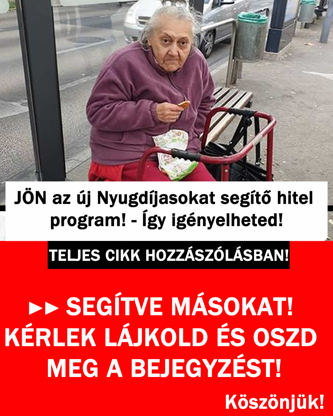 JÖN az új Nyugdíjasokat segítő hitel program! – Így igényelheted!