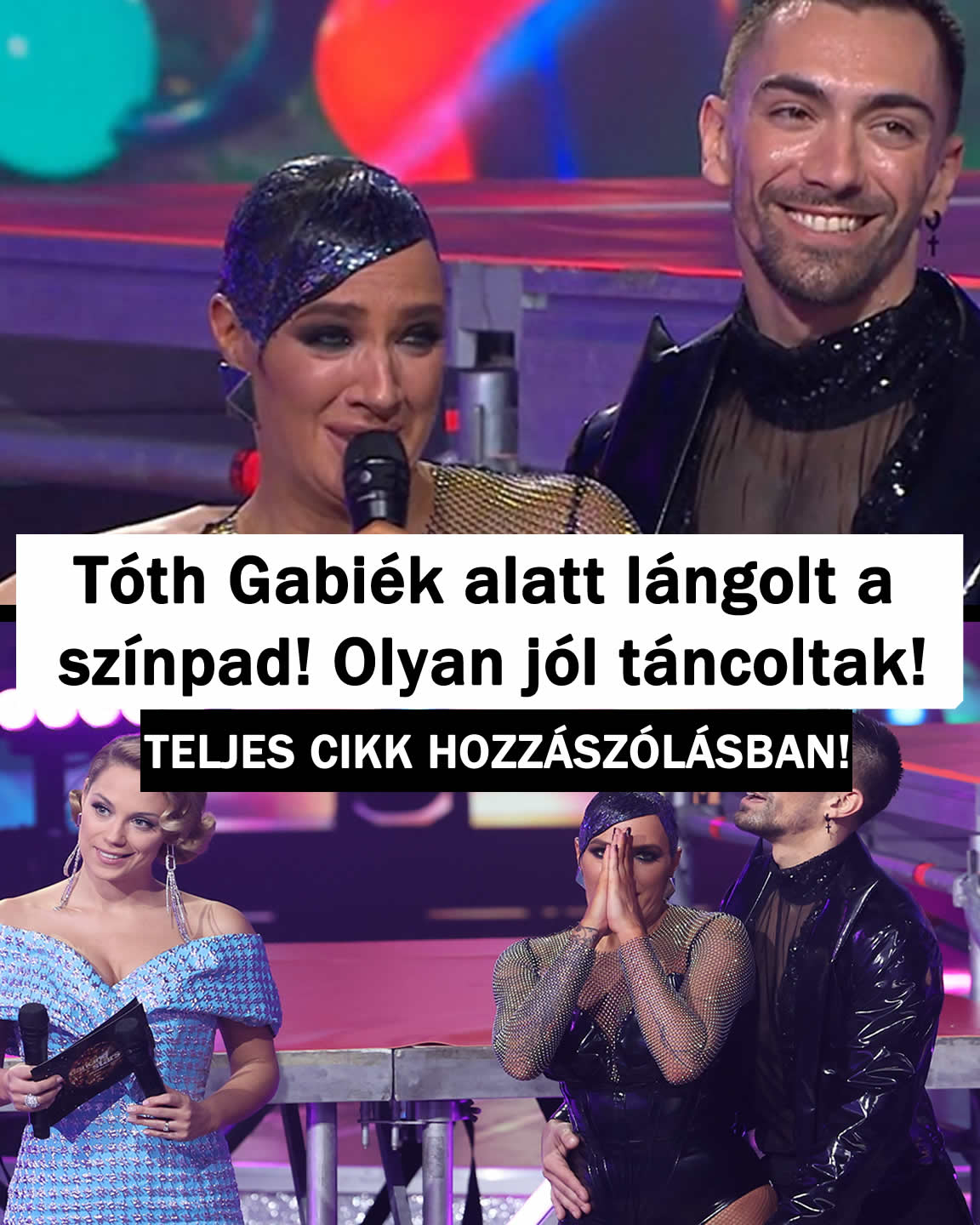 Tóth Gabiék alatt lángolt a színpad! Olyan jól táncoltak!