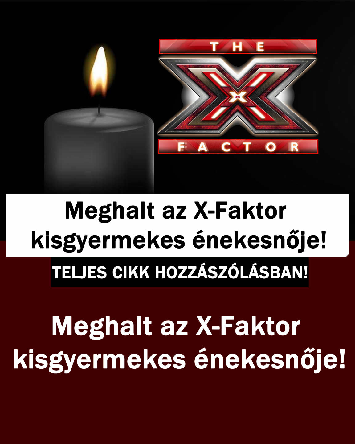 Meghalt az X-Faktor kisgyermekes énekesnője!