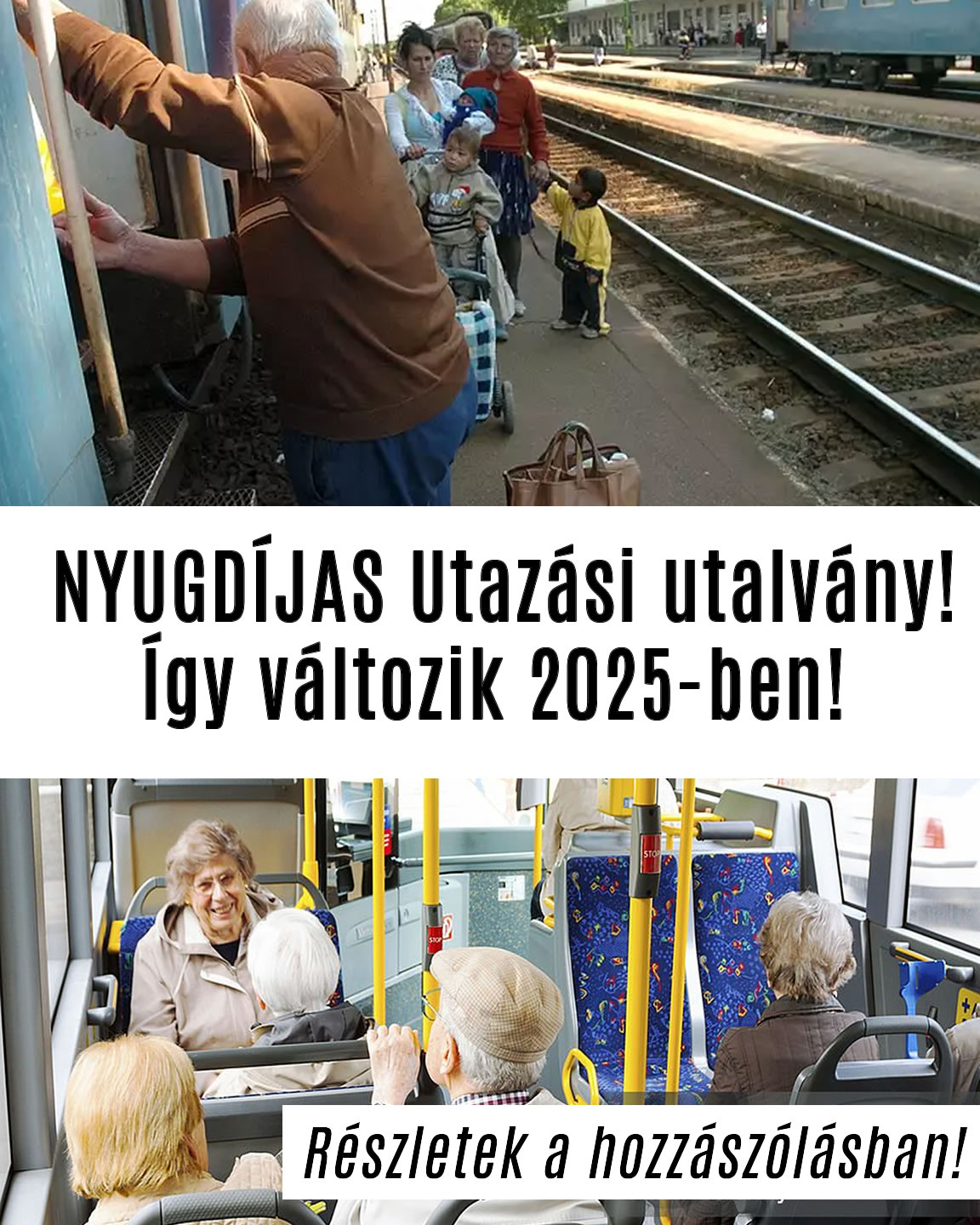 NYUGDÍJAS Utazási utalvány! Így változik 2025-ben!