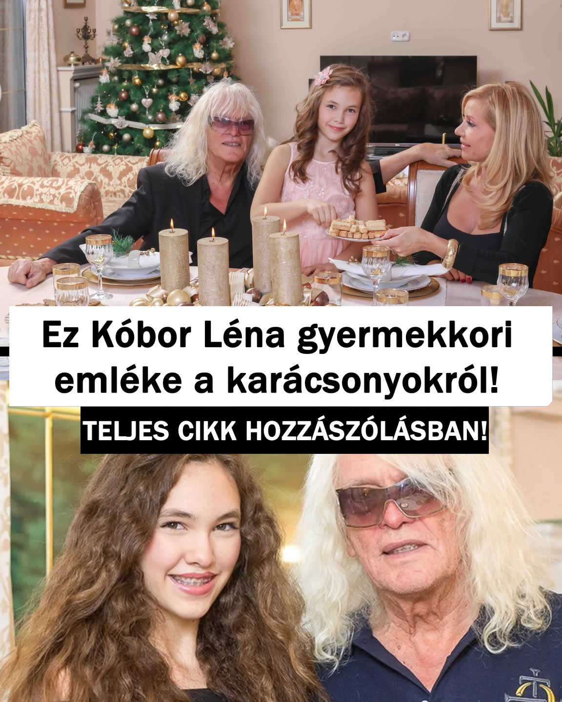 Ez Kóbor Léna gyermekkori emléke a karácsonyokról!