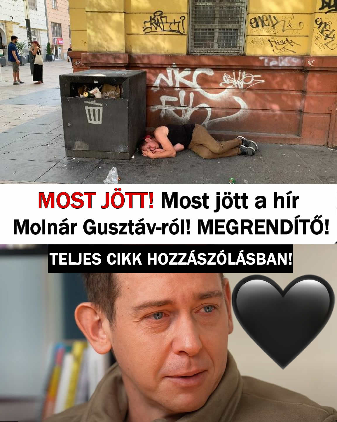 Most jött a hír Molnár Gusztáv-ról! MEGRENDÍTŐ!