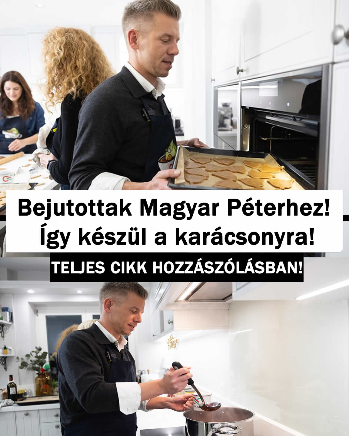 Bejutottak Magyar Péterhez! Így készül a karácsonyra!