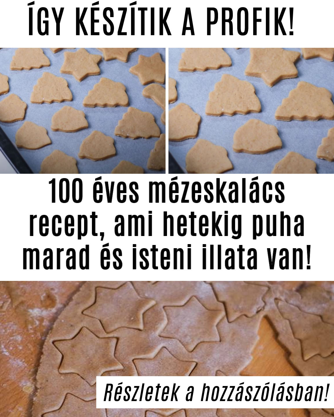 100 éves mézeskalács recept, ami hetekig puha marad és isteni illata van!