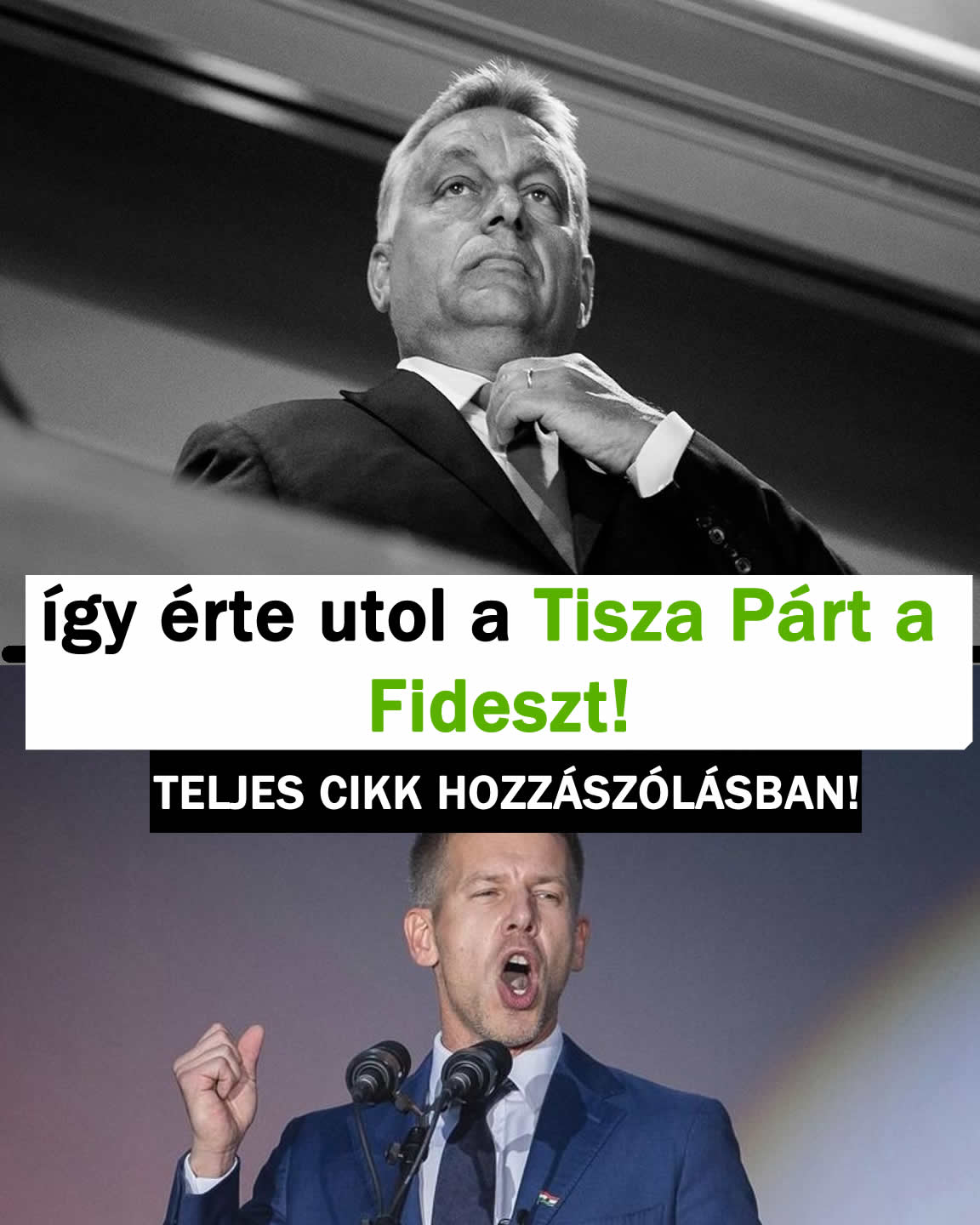 így érte utol a Tisza Párt a Fideszt!