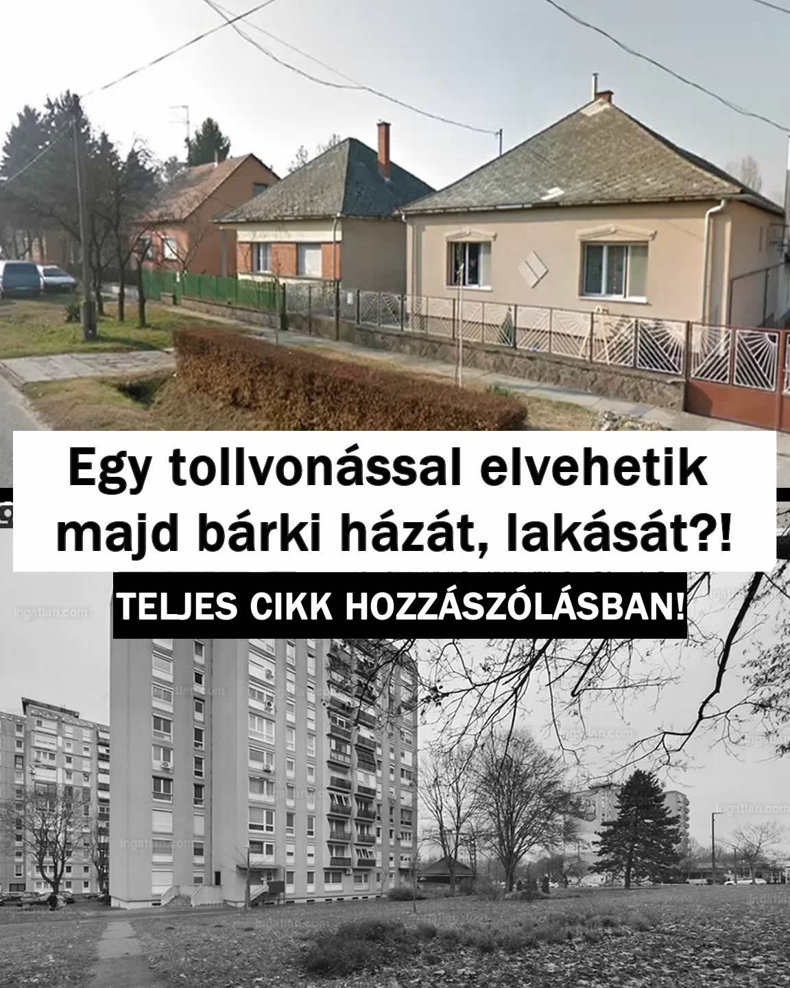 Egy tollvonással elvehetik majd bárki házát, lakását?!