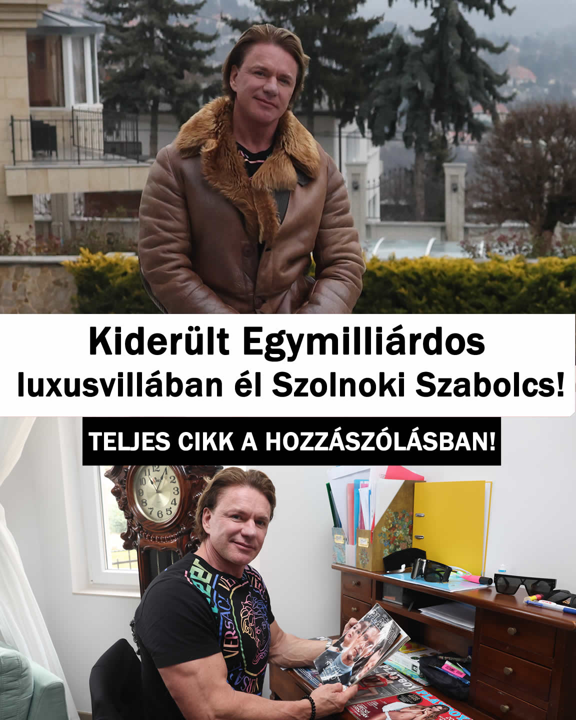 Kiderült Egymilliárdos luxusvillában él Szolnoki Szabolcs!