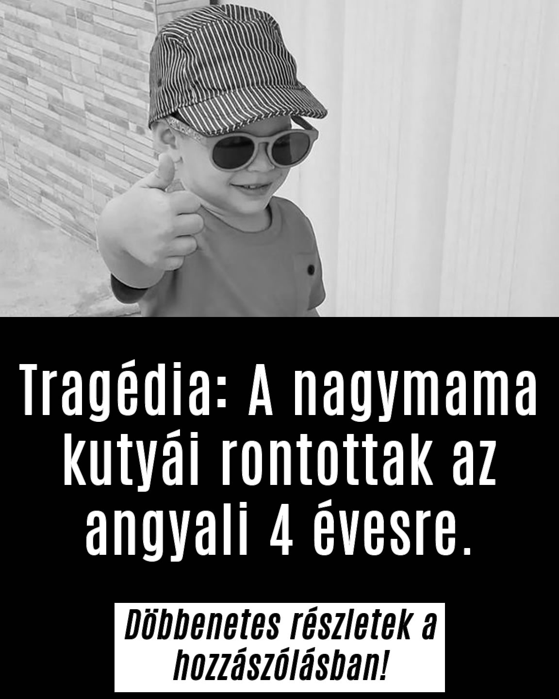 Tragédia: A nagymama kutyái rontottak az angyali 4 évesre.