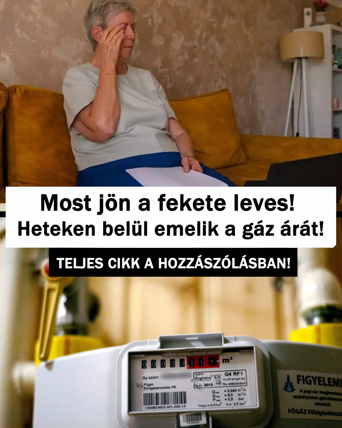 Most jön a fekete leves! Heteken belül emelik a gáz árát!