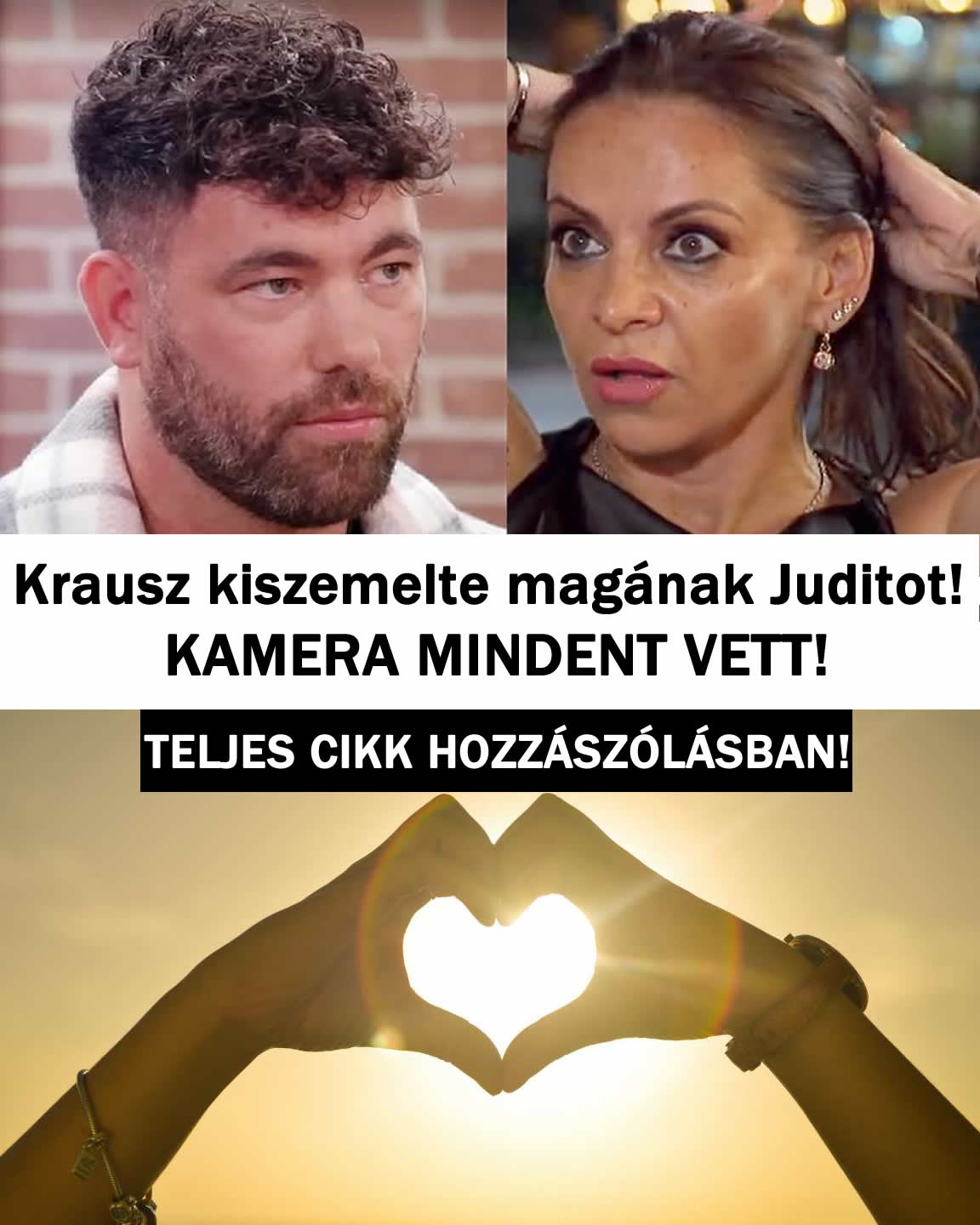 Krausz kiszemelte magának Juditot! KAMERA MINDENT VETT!