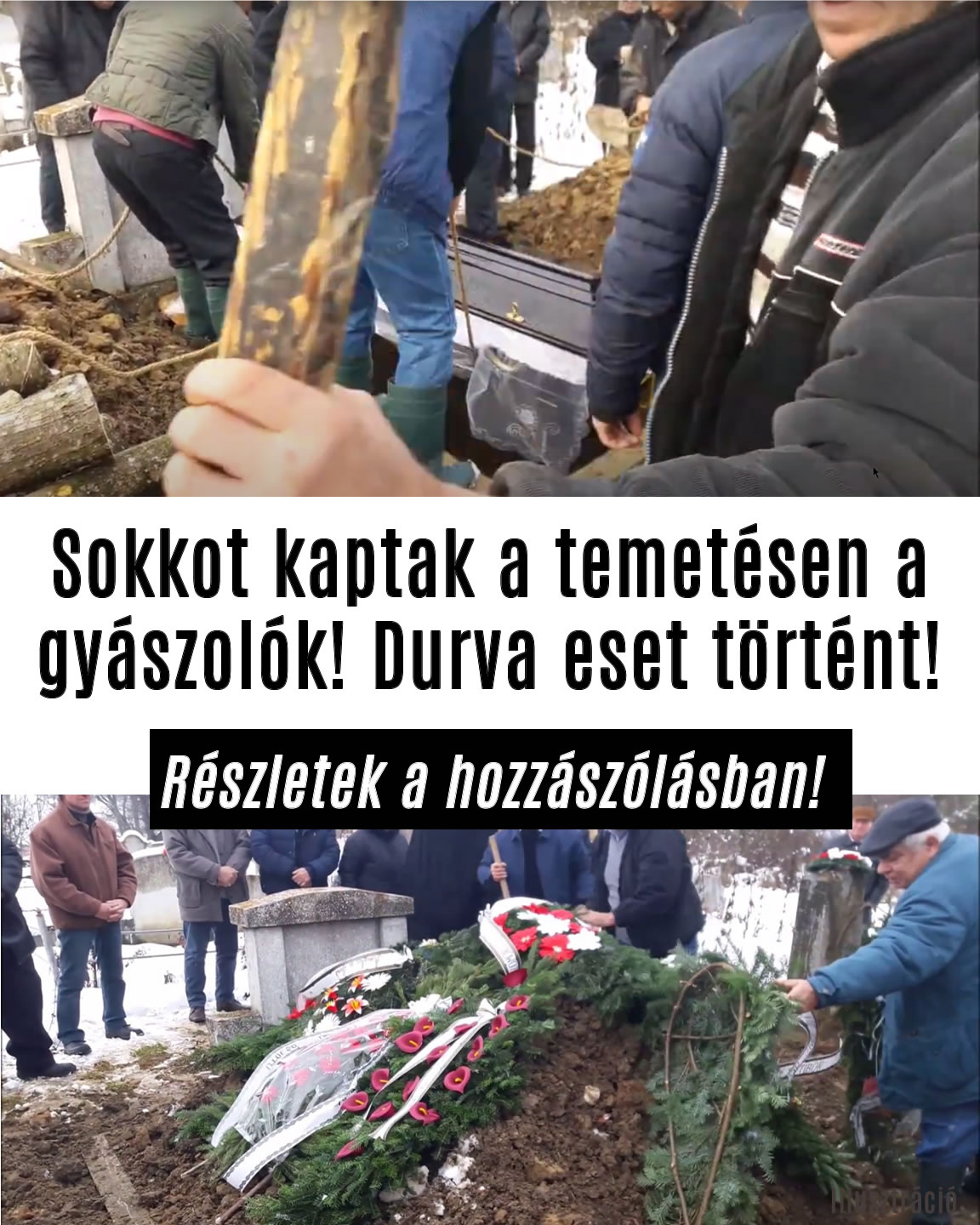 Sokkot kaptak a temetésen a gyászolók! Durva eset történt!