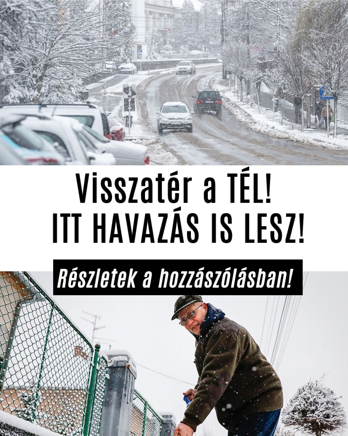 Visszatér a TÉL! ITT HAVAZÁS IS LESZ!