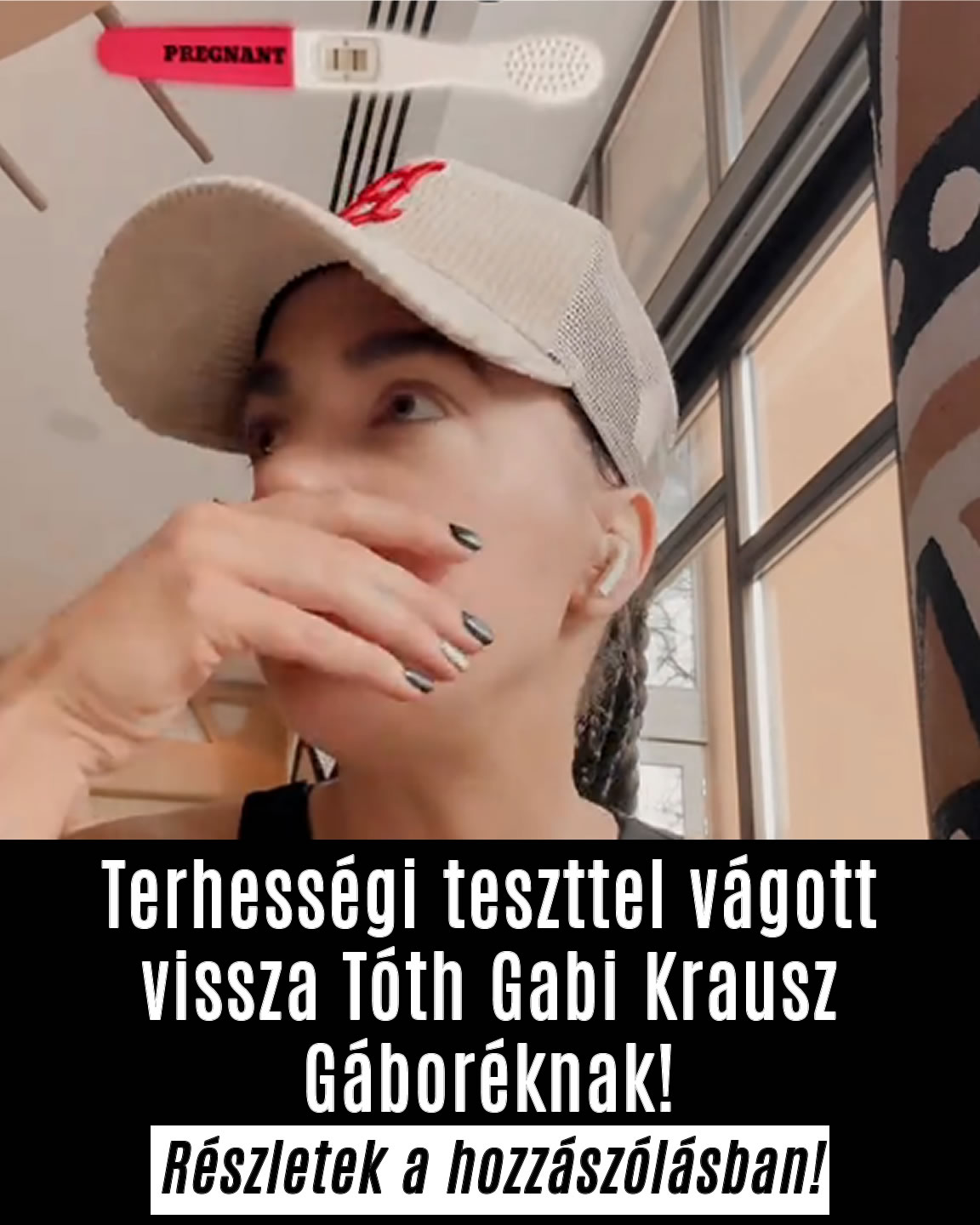 Terhességi teszttel vágott vissza Tóth Gabi Krausz Gáboréknak!