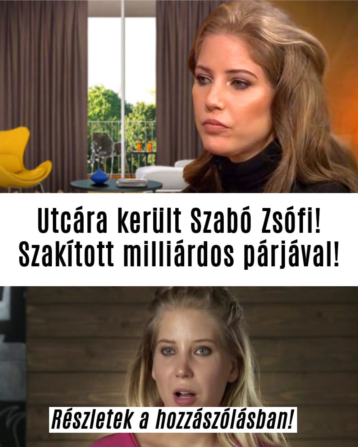 Utcára került Szabó Zsófi! Szakított milliárdos párjával!