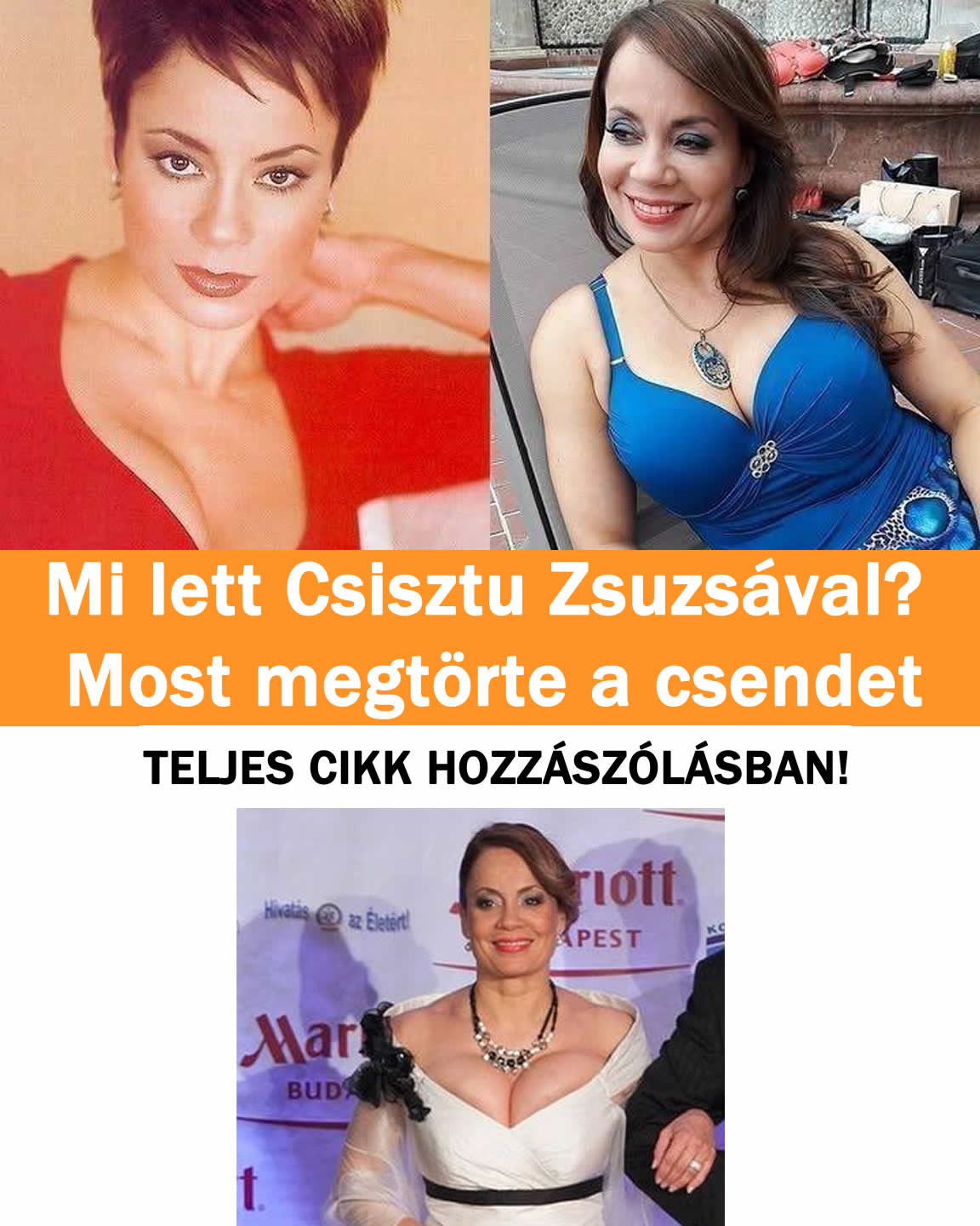 Mi lett Csisztu Zsuzsával? Most megtörte a csendet!