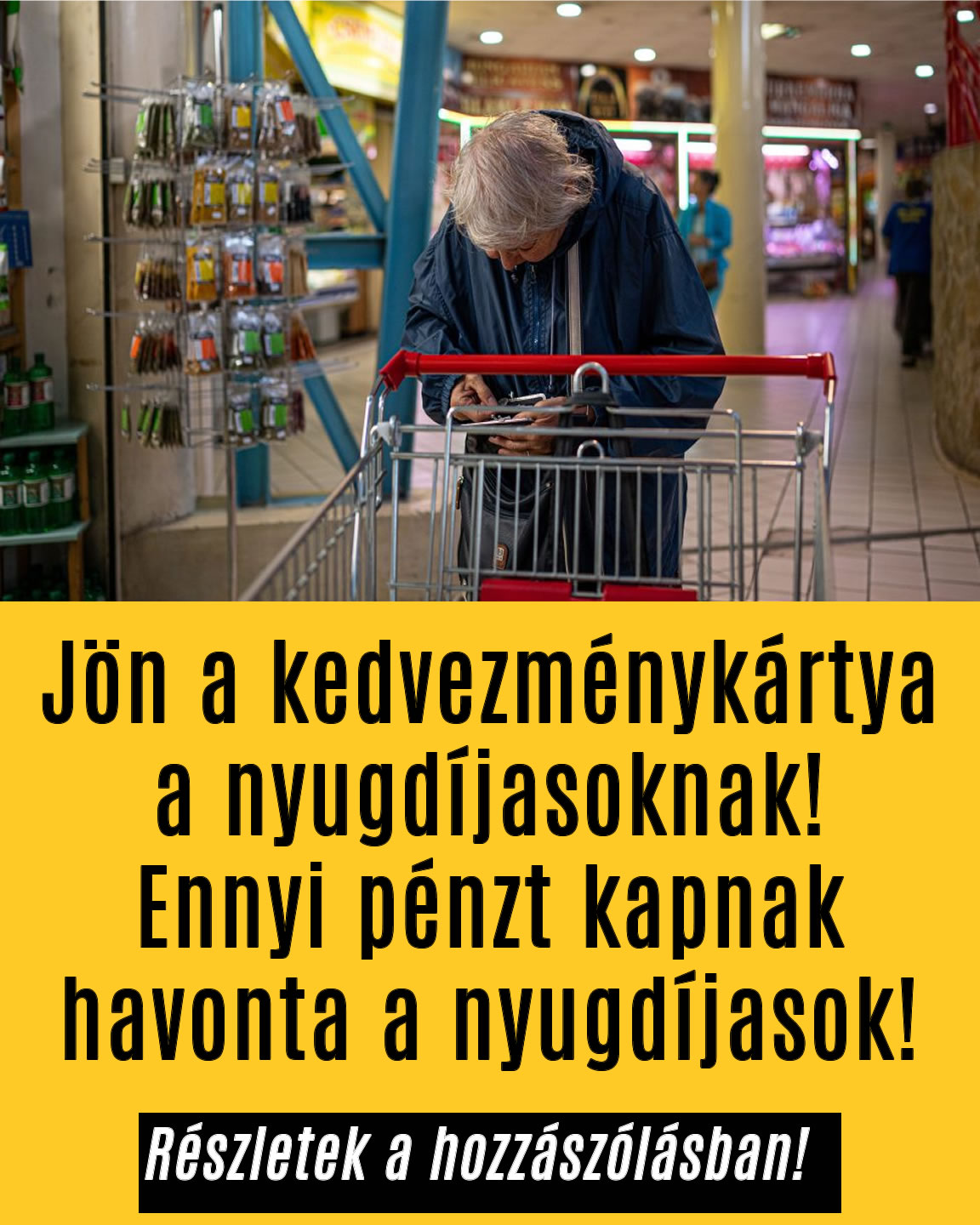 Ennyi pénz érkezik a kedvezménykártyára a nyugdíjasoknak!