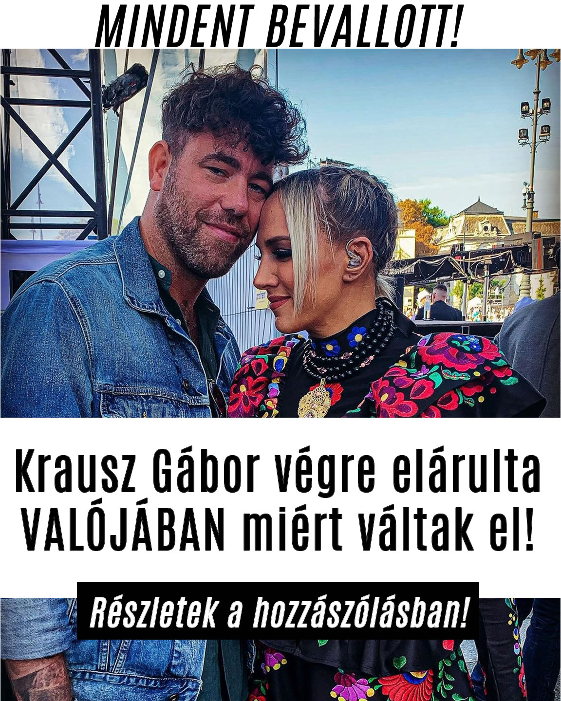 Krausz Gábor végre elárulta VALÓJÁBAN miért váltak el!