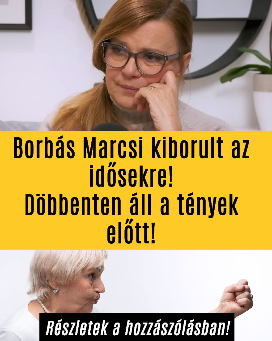 Borbás Marcsi kiborult az idősekre!