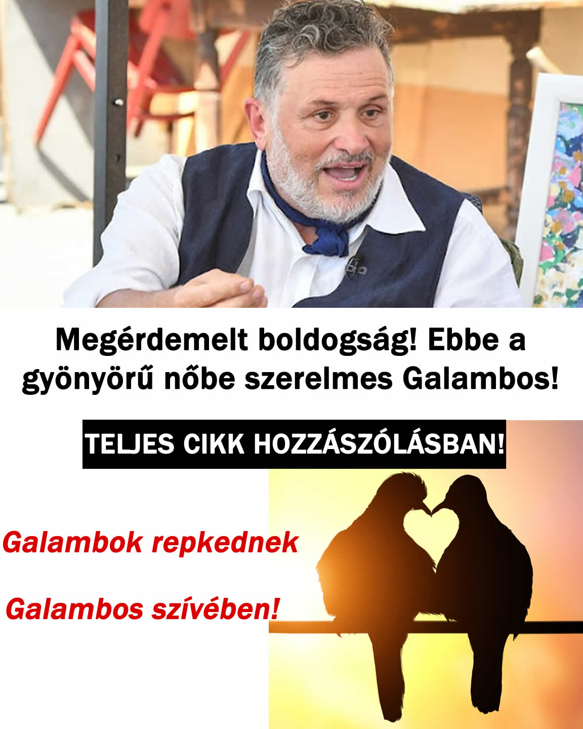 Megérdemelt boldogság! Ebbe a gyönyörűbe szerelmes Galambos!