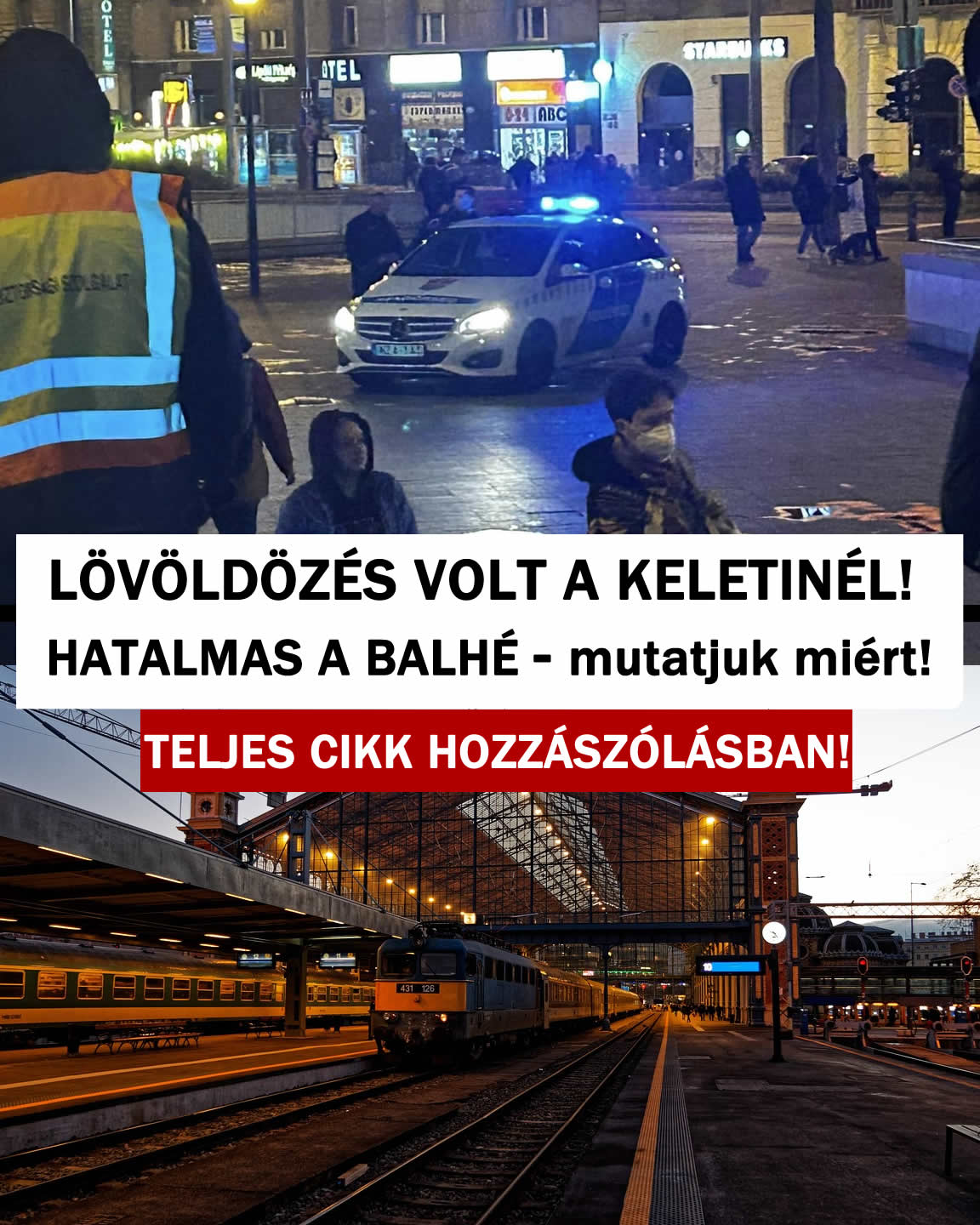 Lövöldözés volt a keletinél! Hatalmas a balhé! Mutatjuk miért!