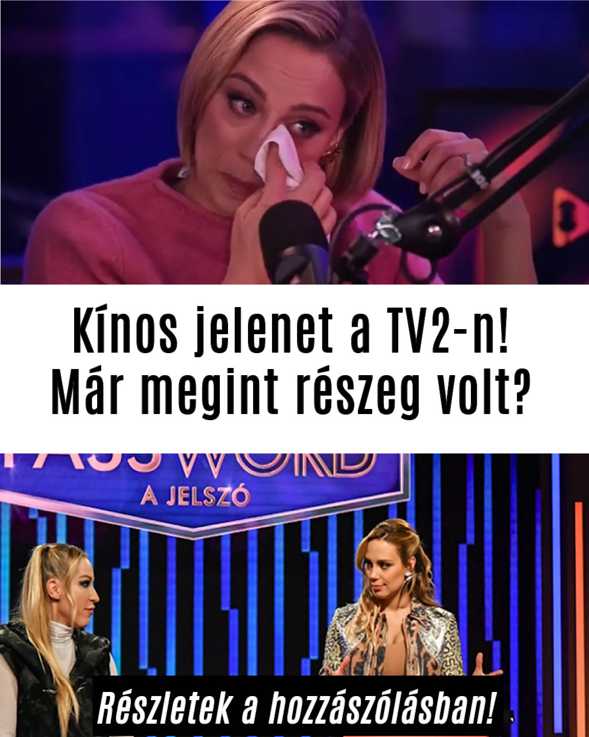 Kínos jelenet a TV2-n! Már megint részeg volt?