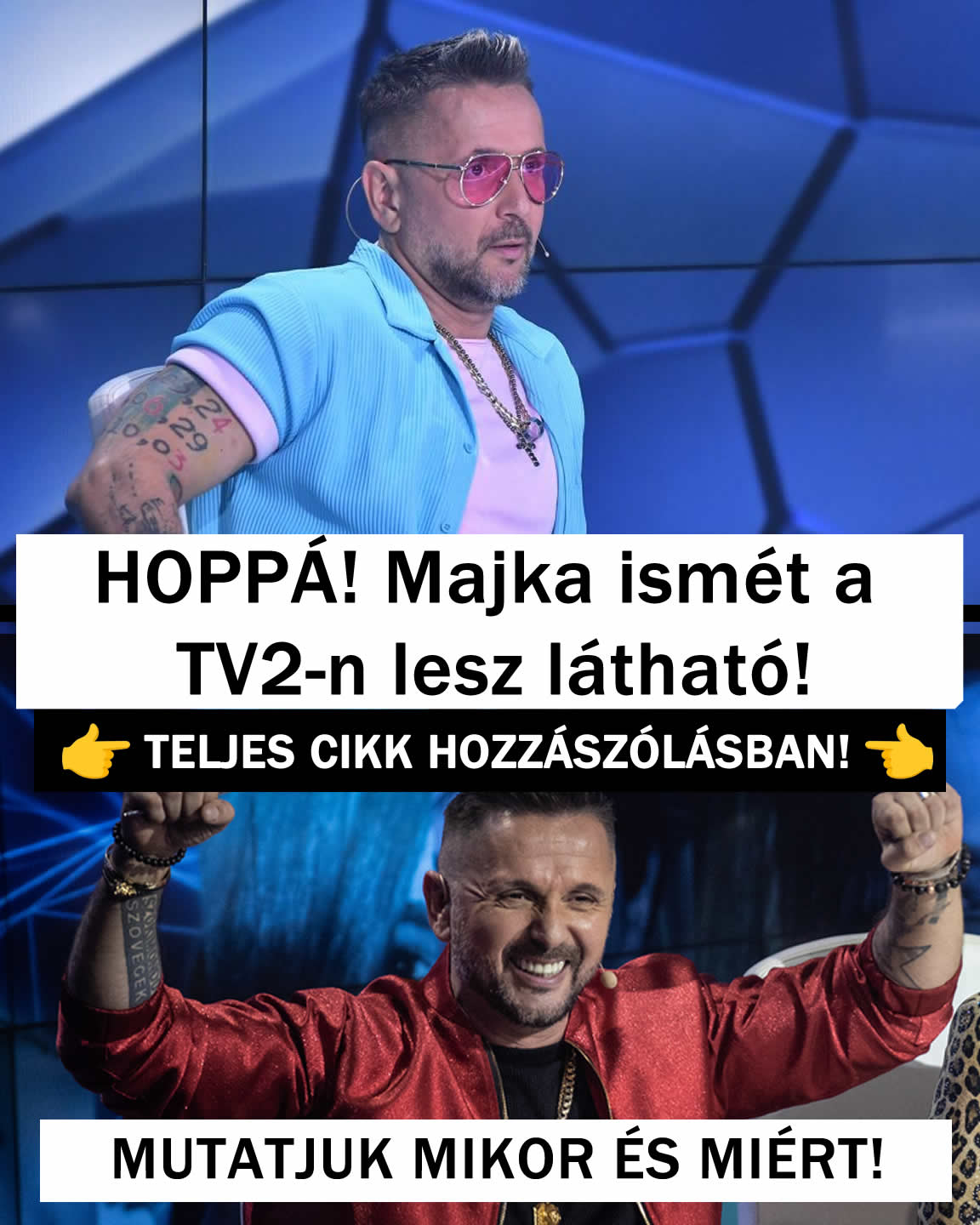 Hoppá! Majka ismét a TV2-n lesz látható!