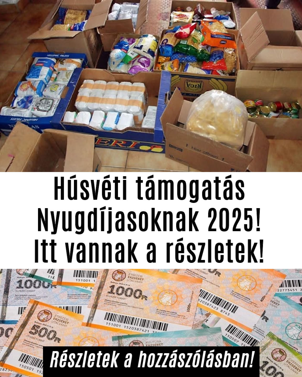 Húsvéti támogatás Nyugdíjasoknak 2025!