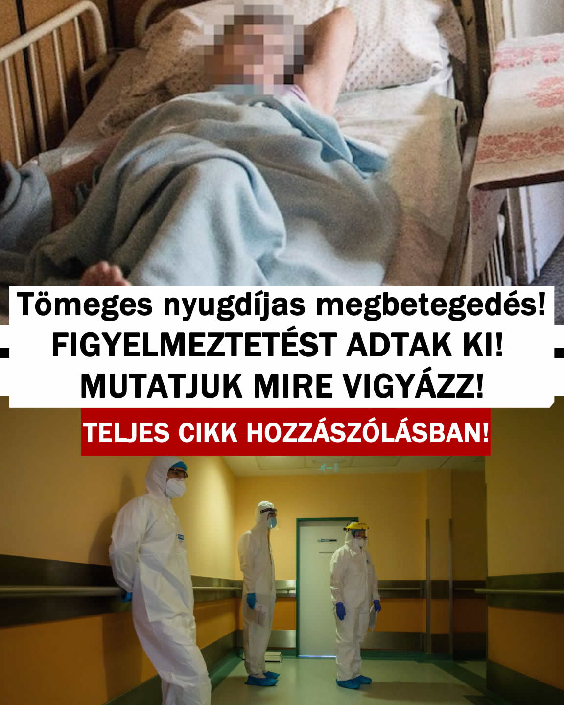 Tömeges nyugdíjas megbetegedés! FIGYELMEZTETÉST ADTAK KI!