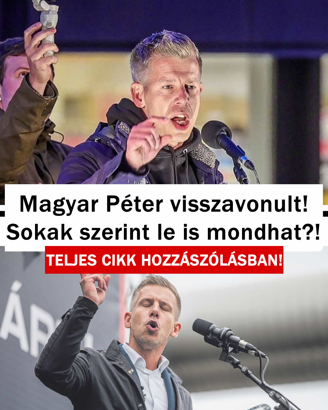 Magyar Péter visszavonult! Sokak szerint le is mondhat