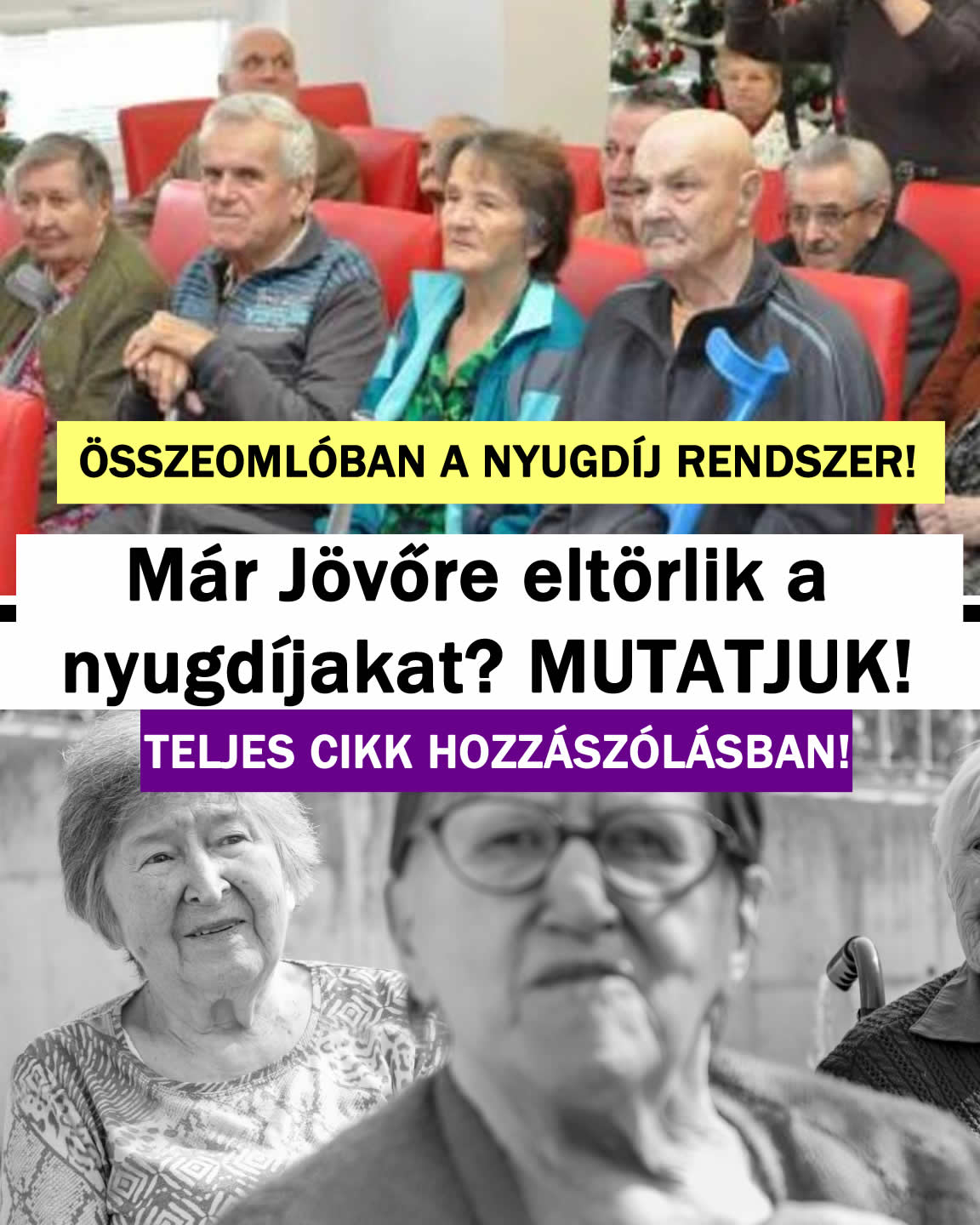 Jövőre eltörlik a nyugdíjakat?!!! Mutatjuk a pontos számokat!