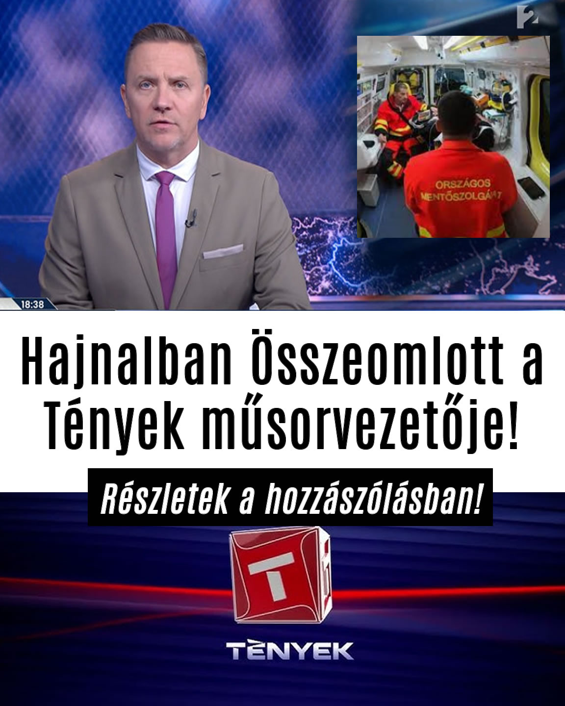Hajnalban Összeomlott a Tények műsorvezetője!