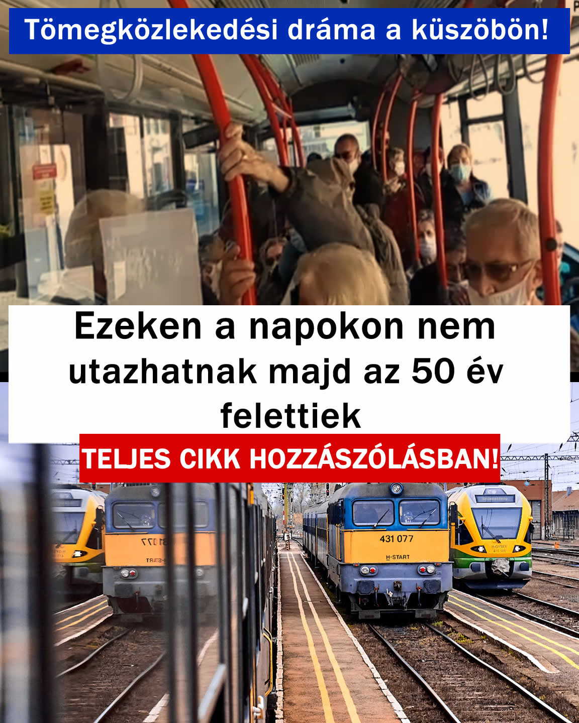 Tömegközlekedési dráma a küszöbön!