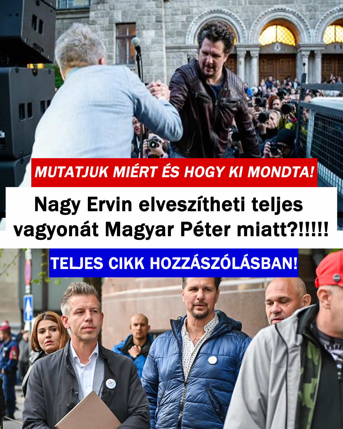 Nagy Ervin elveszítheti teljes vagyonát Magyar Péter miatt?!