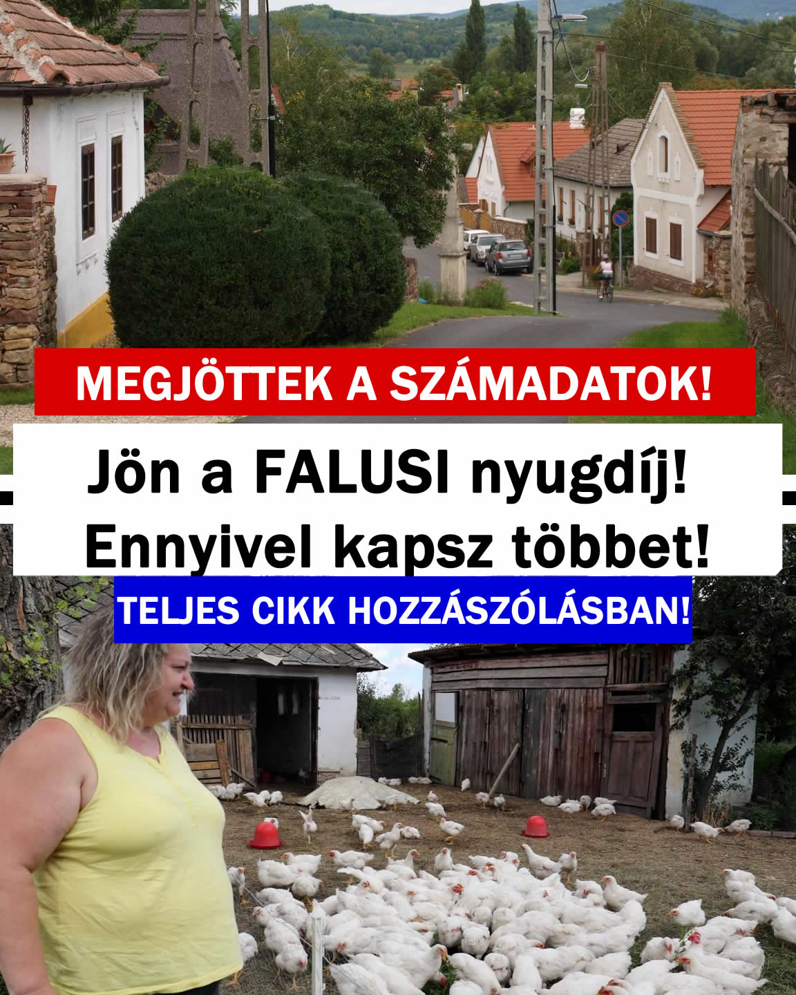 Jön a FALUSI nyugdíj! Ennyivel kapsz többet!