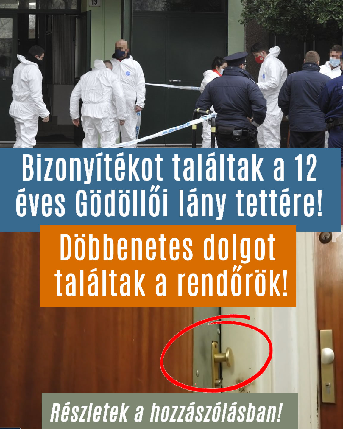 Bizonyítékot találtak a 12 éves Gödöllői lány tettére!