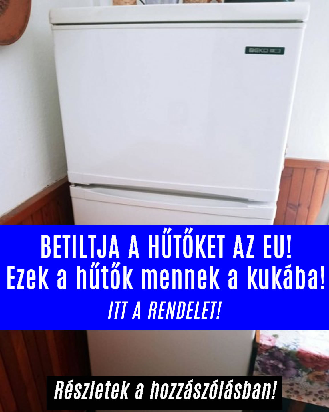 A gázkazánok után a hűtőket is betiltja az EU!