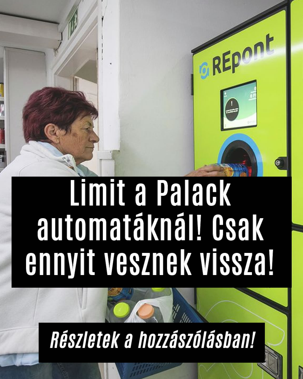 Limit a Palack automatáknál! Csak ennyit vesznek vissza!