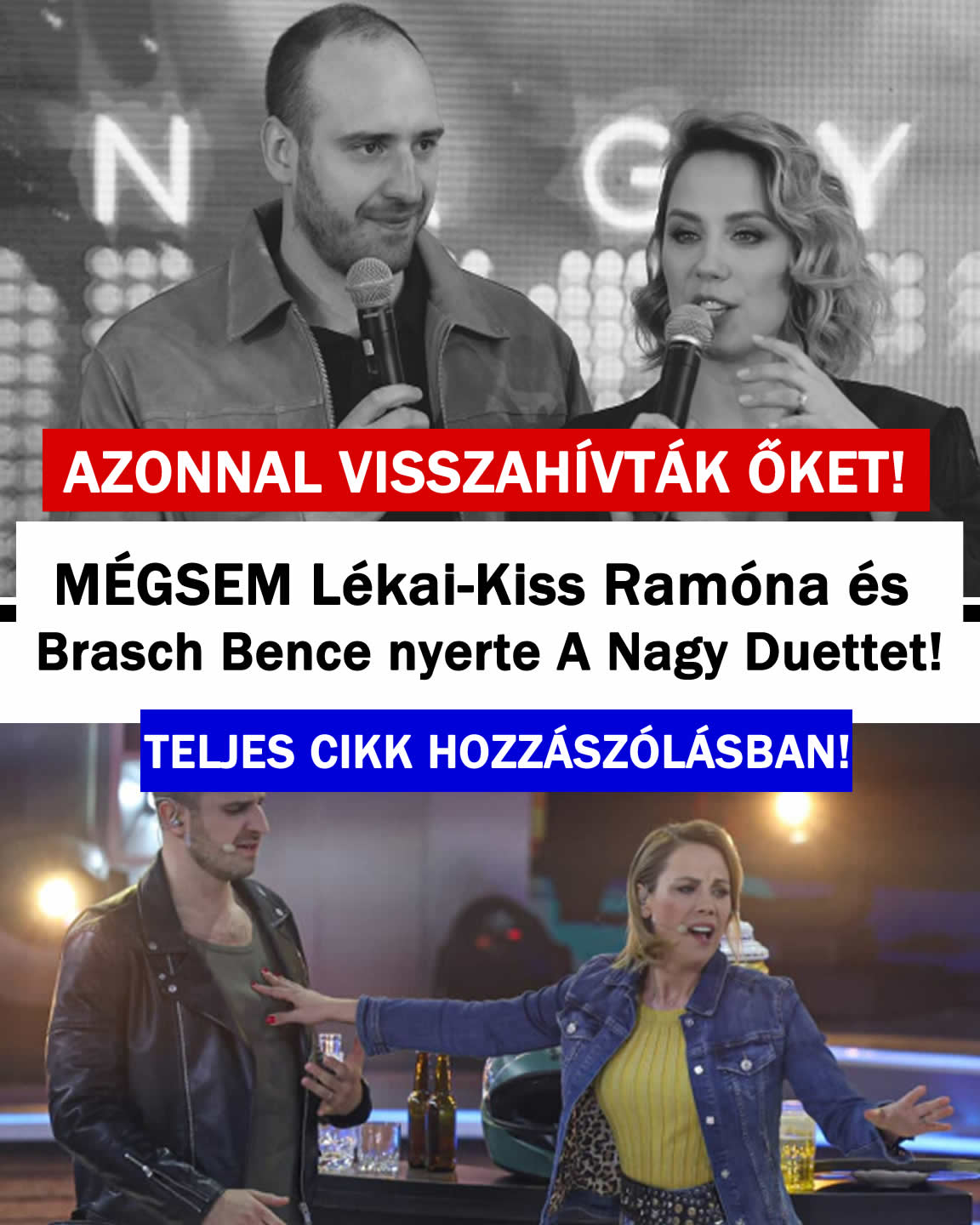 MÉGSEM Kiss Ramóna és Brasch Bence nyerte A Nagy Duettet!