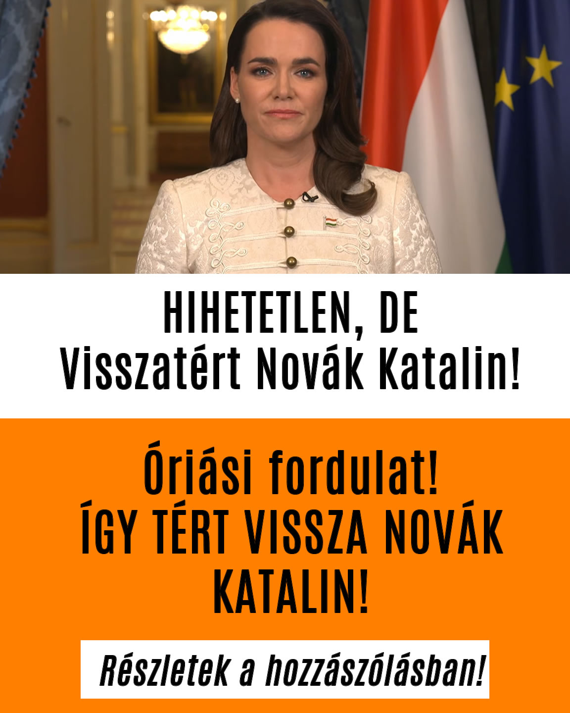 Visszatért Novák Katalin!