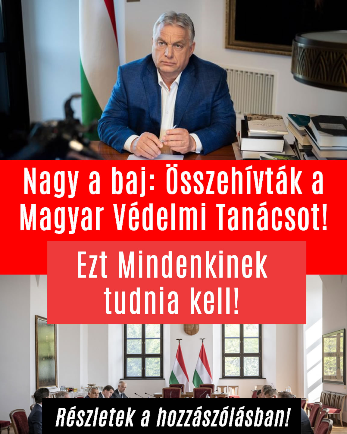 Nagy a baj: Összehívták a Védelmi Tanácsot!