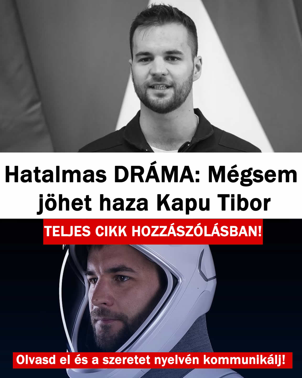 Hatalmas DRÁMA: Mégsem jöhet haza Kapu Tibor