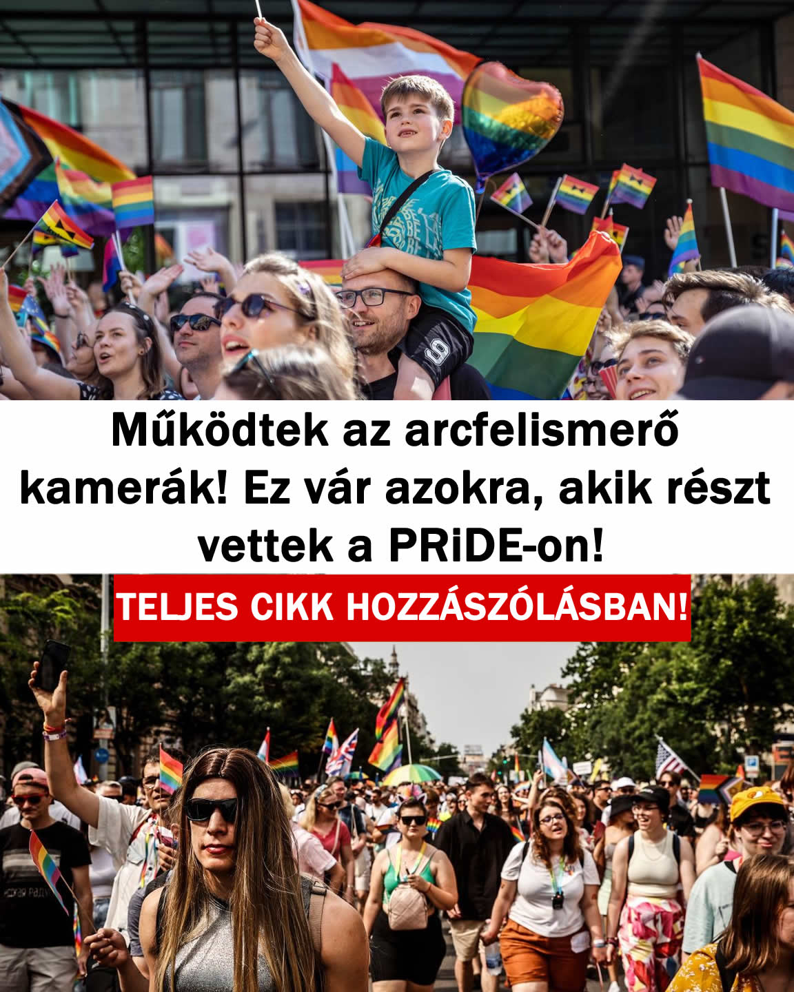 Működtek az arcfelismerő-k Ez vár a PRiDE-osokra!