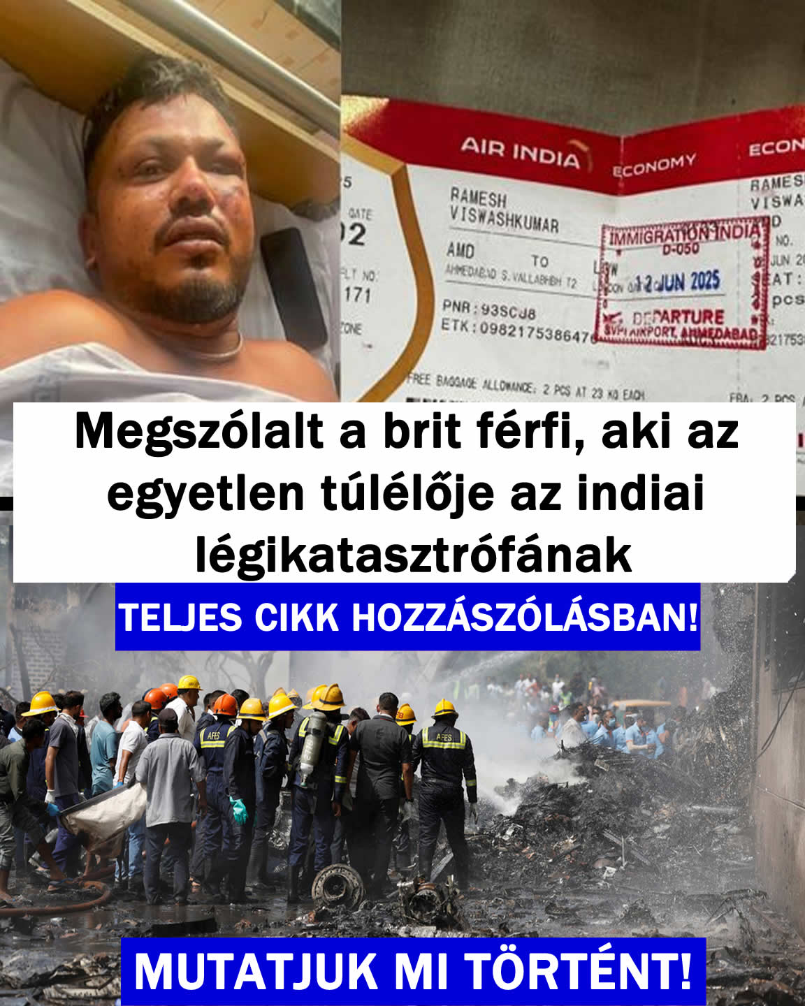 Megszólalt aki az egyetlen túlélője a légi katasztrófának