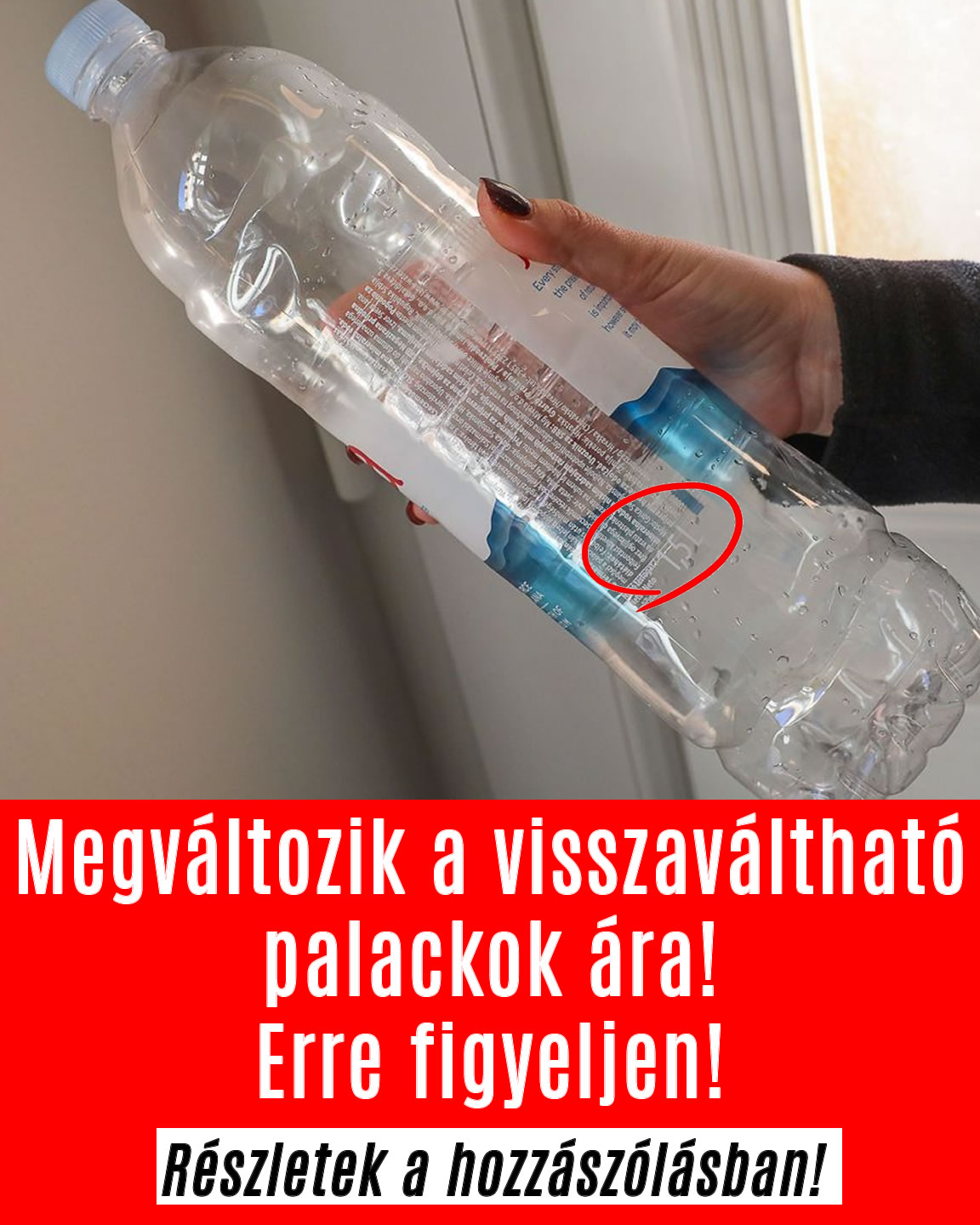 Megváltozik a visszaváltható palackok ára!