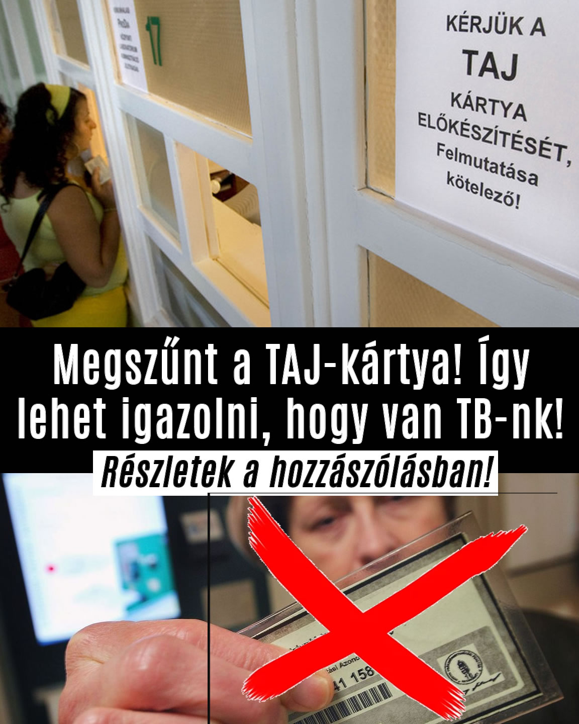 Megszűnt a TAJ-kártya! Így lehet igazolni, hogy van TB-nk!